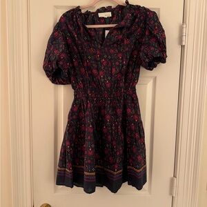 Pinch Fall Floral Navy Dress, Size XS